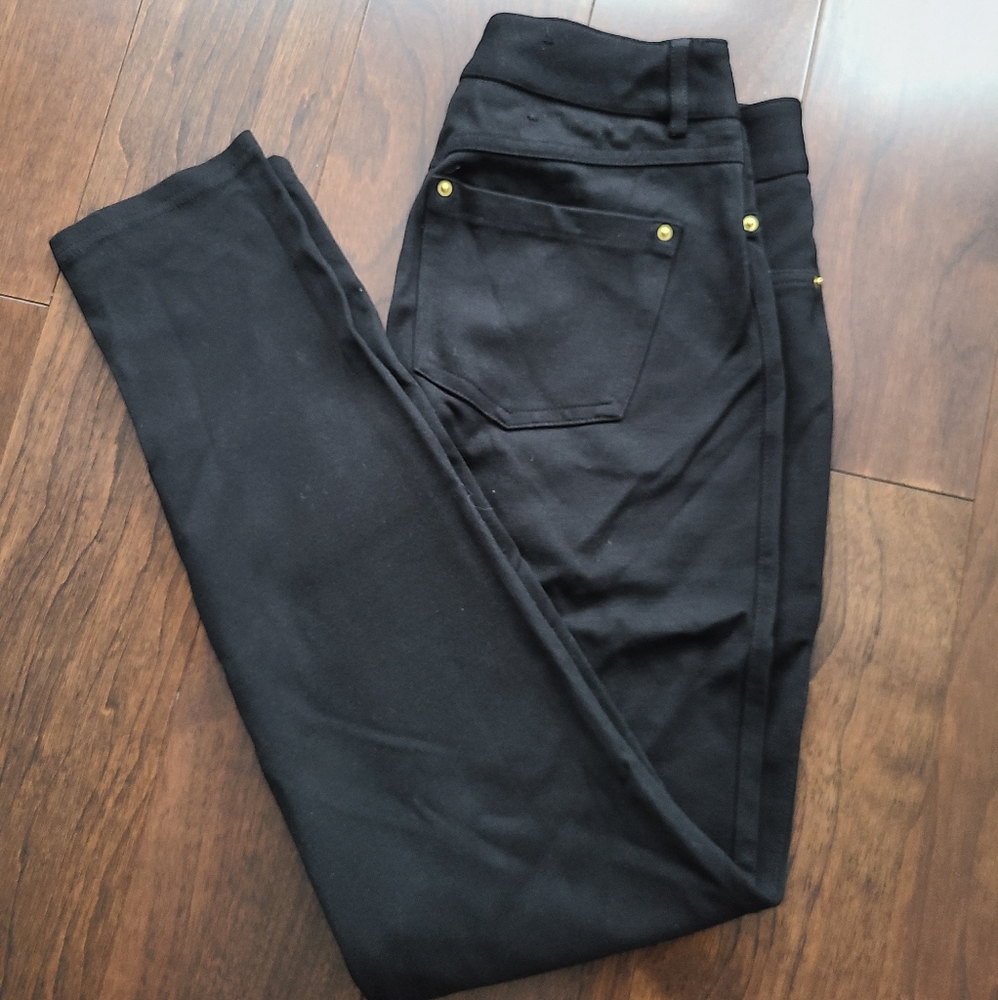 Black jeggings (size 4)